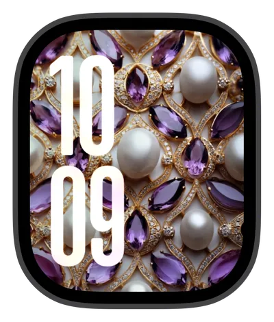 photo Apple Watch face — Amethyst Elegance by Watch Lux