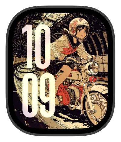 photo Apple Watch face — Anime Ride by Watch Lux