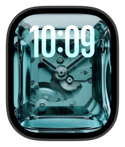 Gems collection Apple Watch face — Aqua Mechanism by Watch Luxe