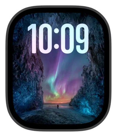 photo Apple Watch face — Aurora Cavern by Watch Lux