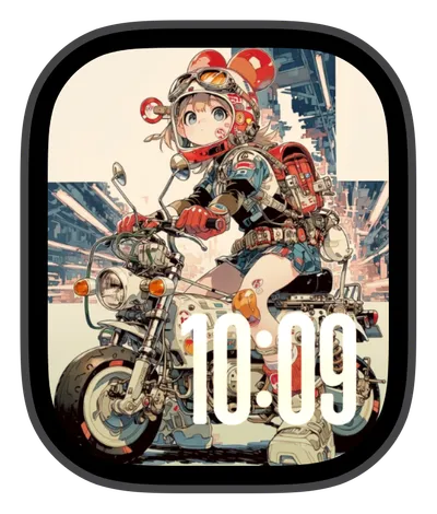 photo Apple Watch face — Biker Bae by Watch Lux