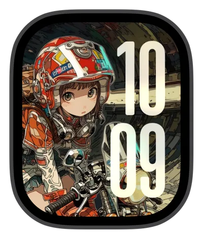 photo Apple Watch face — Biker Girl by Watch Lux