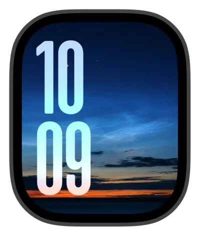 photo Apple Watch face — Blue Horizon by Watch Lux