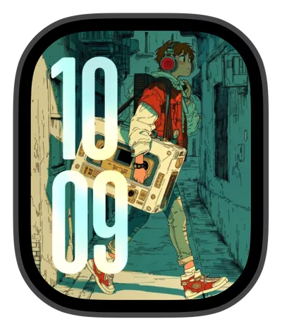 photo Apple Watch face — Boombox Stroll by Watch Lux