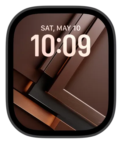 Photo Apple Watch face — Bronze Layers by Watch Lux