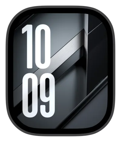 Blocks collection Apple Watch face — Brushed Metal by Watch Luxe