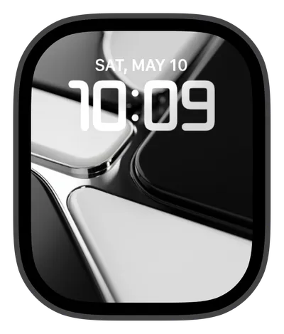 Photo Apple Watch face — Chrome Flow by Watch Lux