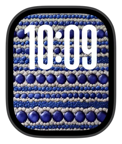 Photo Apple Watch face — Cobalt Beads by Watch Lux