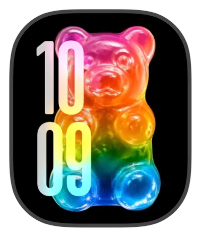 Premium Apple Watch face — Color Bear by Watch Luxe