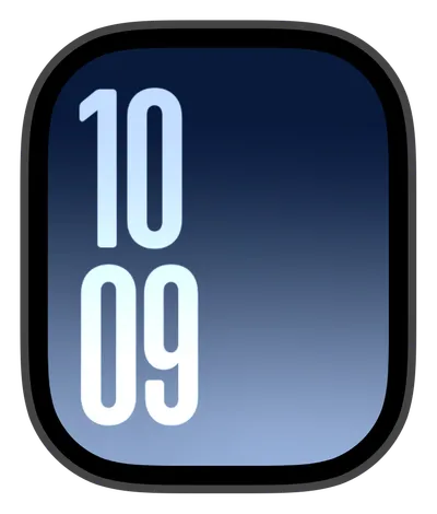 Photo Apple Watch face — Cool Blue by Watch Lux