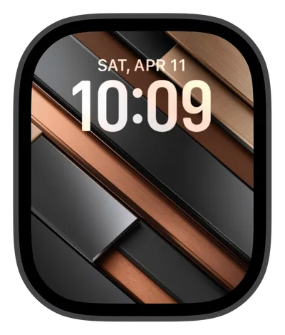 Blocks collection Apple Watch face — Copper Alloys by Watch Luxe