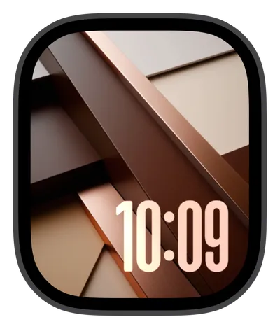 Blocks collection Apple Watch face — Copper Angles by Watch Luxe