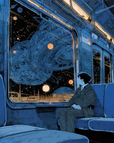live Apple Watch face — Cosmic Commute by Watch Lux