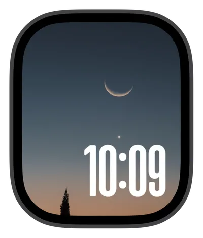 Nature Apple Watch face — Crescent Star by Watch Lux