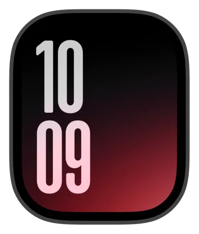 Gems collection Apple Watch face — Crimson Fire by Watch Luxe