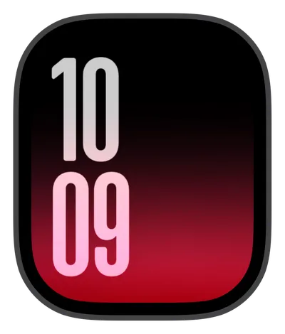 Photo Apple Watch face — Crimson Shadow by Watch Lux