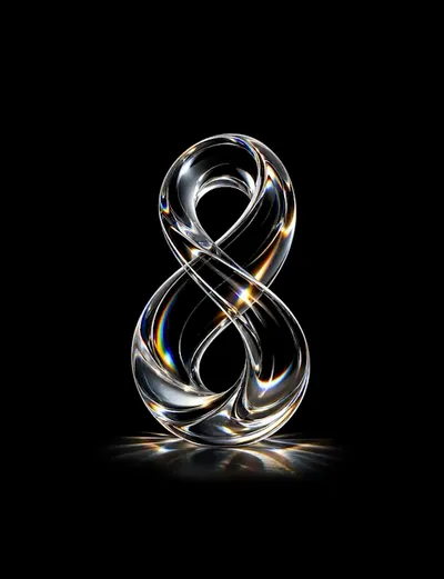 live Apple Watch face — Crystal Infinity by Watch Lux