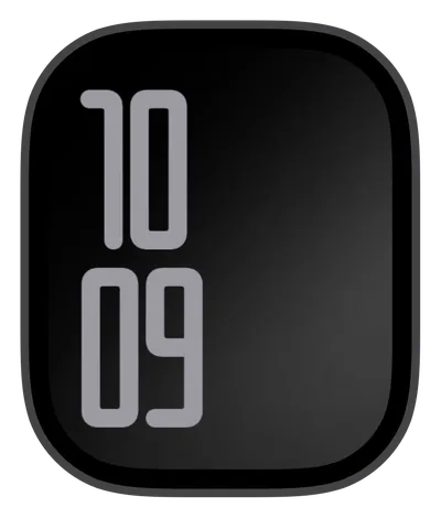 photo Apple Watch face — Digital Grey by Watch Lux