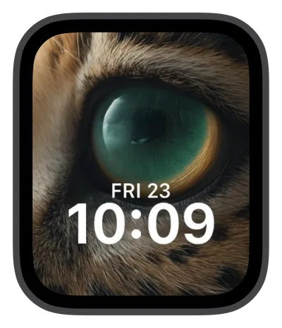 photo Apple Watch face — Emerald Gaze by Watch Lux