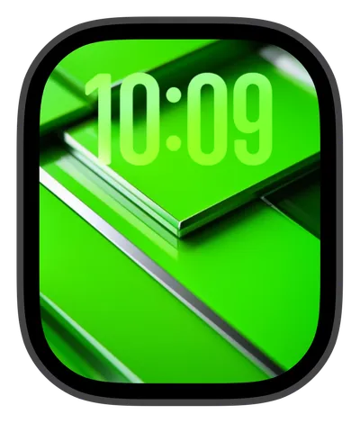Blocks collection Apple Watch face — Emerald Shards by Watch Luxe