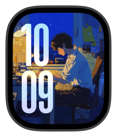 photo Apple Watch face — Evening Study by Watch Lux