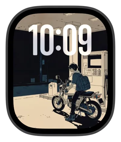 photo Apple Watch face — Gas Station by Watch Lux