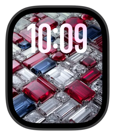 photo Apple Watch face — Gemstone Mosaic by Watch Lux