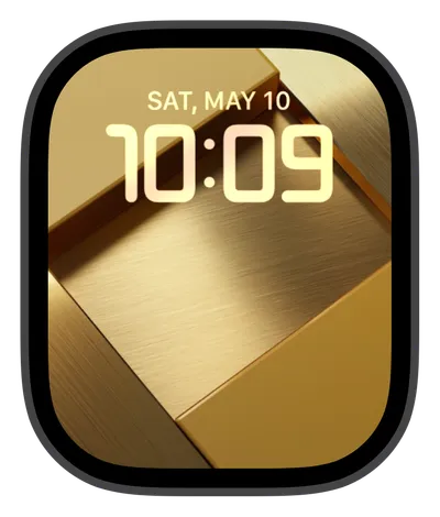 photo Apple Watch face — Golden Cubes by Watch Lux