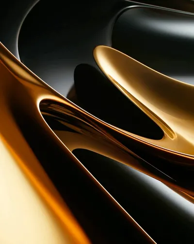 live Apple Watch face — Golden Flow by Watch Lux