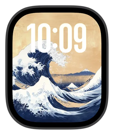 photo Apple Watch face — Great Wave by Watch Lux