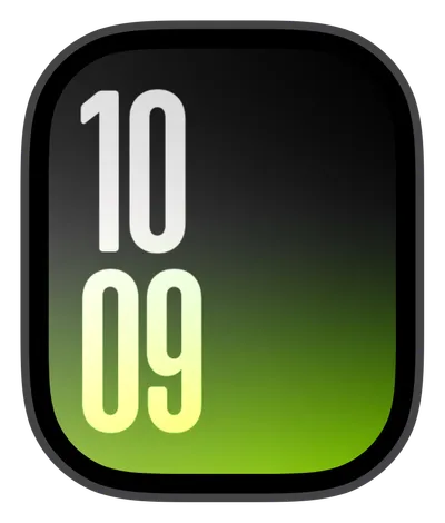 photo Apple Watch face — Green Fade by Watch Lux