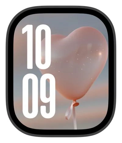 photo Apple Watch face — Heart Balloon by Watch Lux