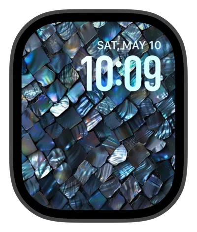 photo Apple Watch face — Iridescent Weave by Watch Lux