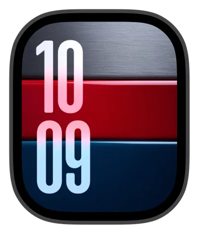 photo Apple Watch face — Layered Metals by Watch Lux