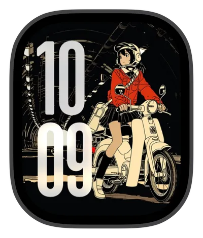 photo Apple Watch face — Manga Rider by Watch Lux