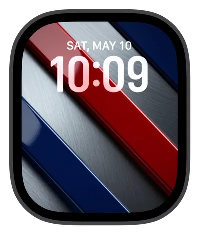 photo Apple Watch face — Metallic Stripes by Watch Lux