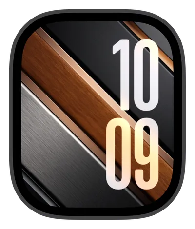 photo Apple Watch face — Metallic Wood by Watch Lux