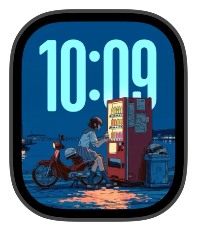 photo Apple Watch face — Midnight Vending by Watch Lux