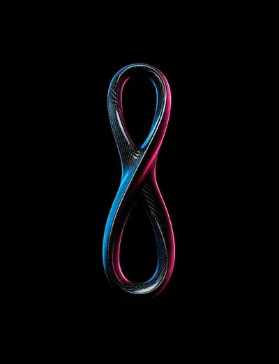 live Apple Watch face — Neon Infinity by Watch Lux