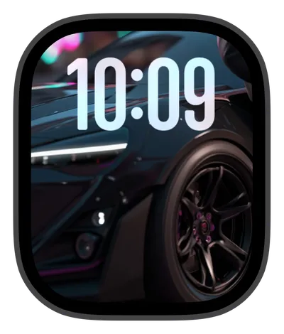photo Apple Watch face — Neon Night by Watch Lux