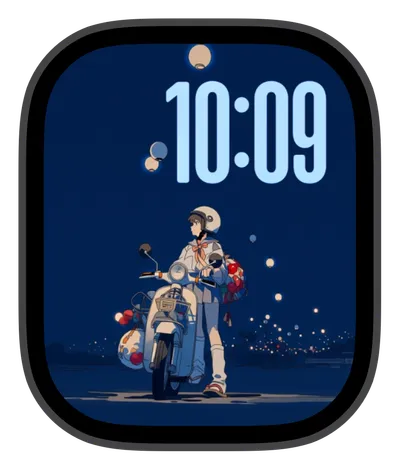 photo Apple Watch face — Night Delivery by Watch Lux