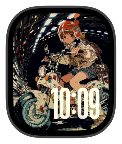 photo Apple Watch face — Night Rider by Watch Lux