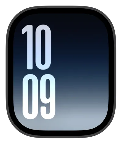photo Apple Watch face — Nightfall Digits by Watch Lux