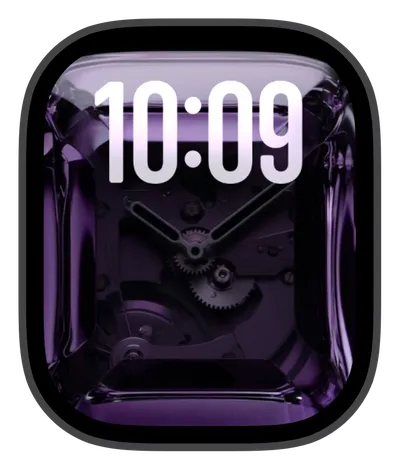 Gems collection Apple Watch face — Purple Mechanism by Watch Luxe
