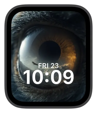 Nature Apple Watch face — Reflective Gaze by Watch Lux