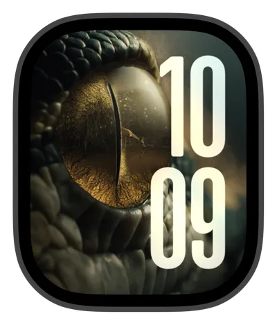 Eyes collection Apple Watch face — Serpent's Gaze by Watch Luxe