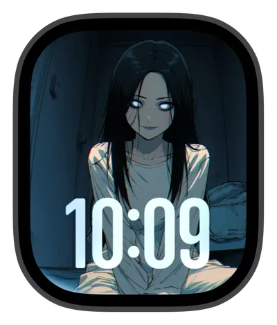Anime Apple Watch face — Shadowed Gaze by Watch Lux