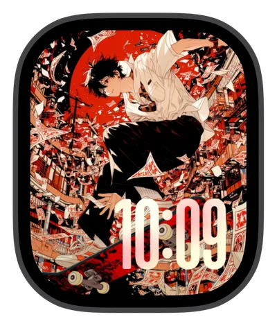 Anime Apple Watch face — Skateboard Anime by Watch Lux