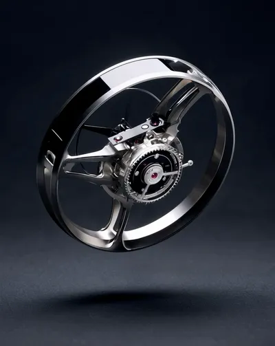 live Apple Watch face — Titanium Gears by Watch Lux