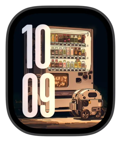 Anime Apple Watch face — Vending Robot by Watch Lux